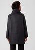 Eggshell Recycled Nylon Cocoon Coat