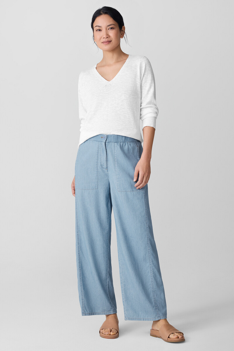 Airy Organic Cotton Twill Wide-Leg Pant Airy Organic Cotton Twill Wide-Leg Pant