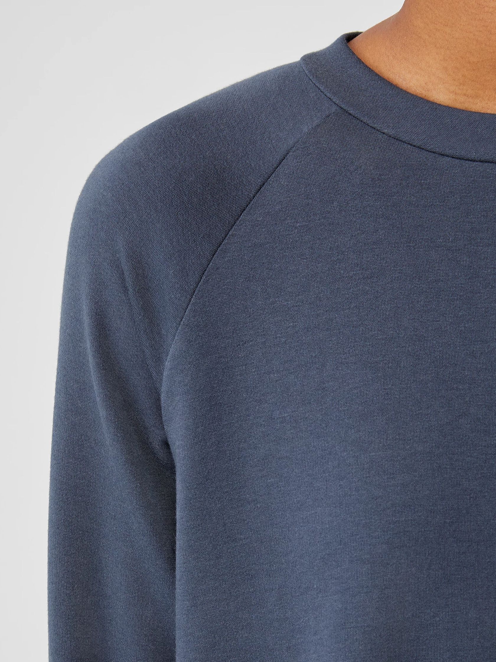 Cozy Brushed Terry Raglan-Sleeve Top