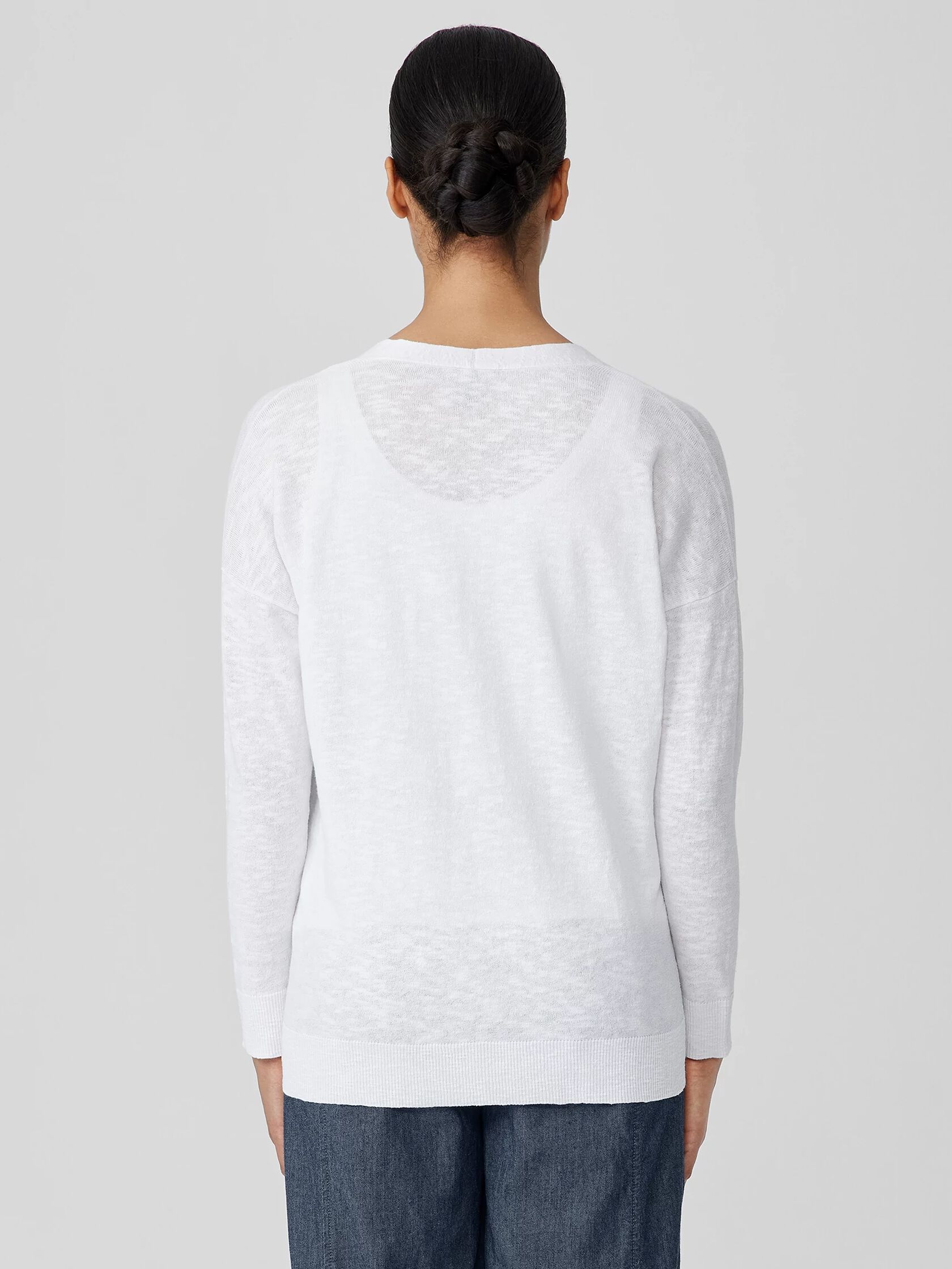 Organic Linen Cotton Slub Cardigan