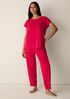 Organic Cotton Interlock Jewel Neck Sleep Tee