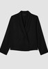 Textured Silk Weave Shawl Collar Jacket