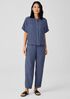 Washed Organic Linen Delave Lantern Pant