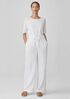 Organic Cotton Lofty Gauze Straight Pant