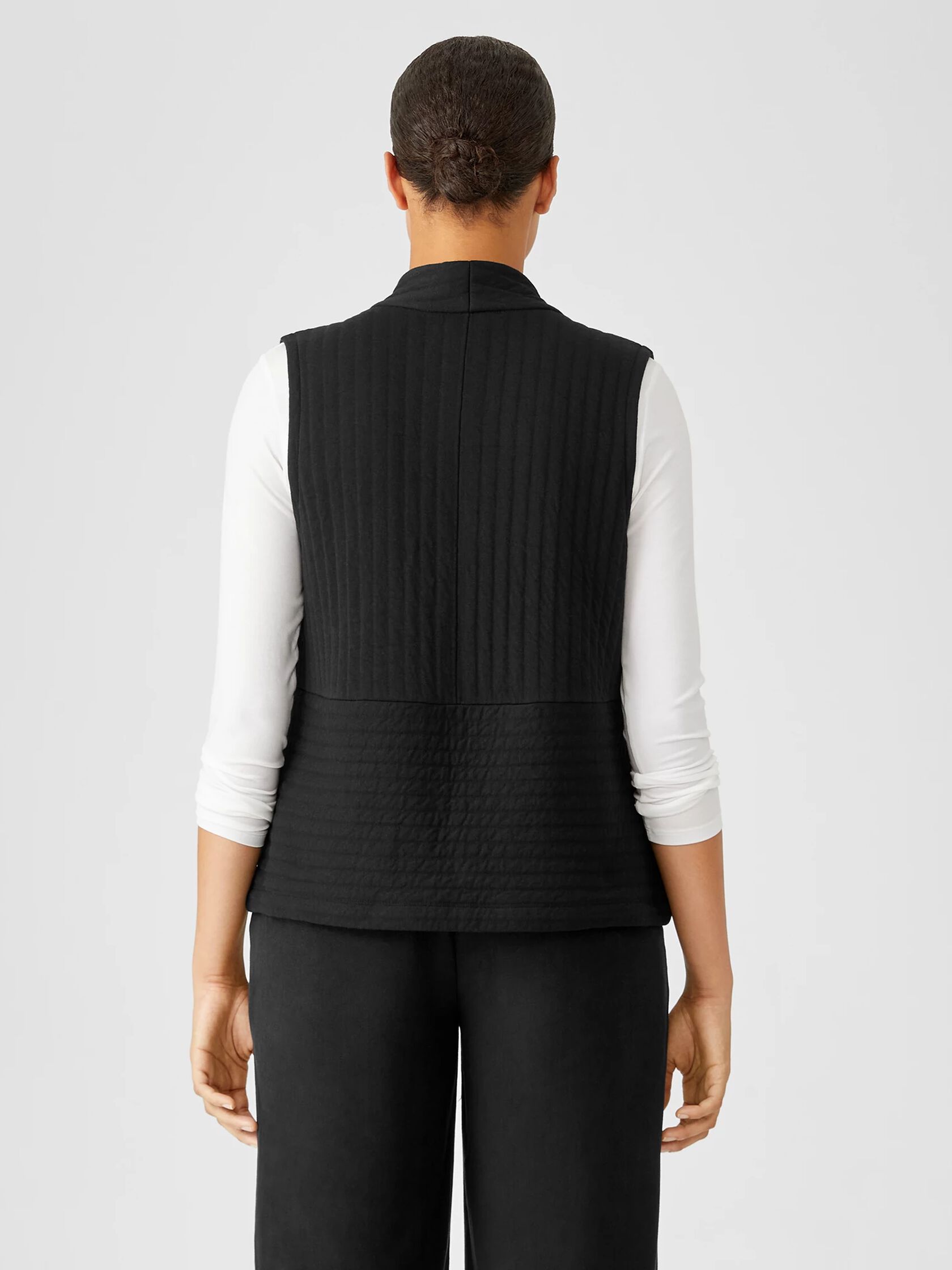 Organic Cotton Channels High Collar Vest