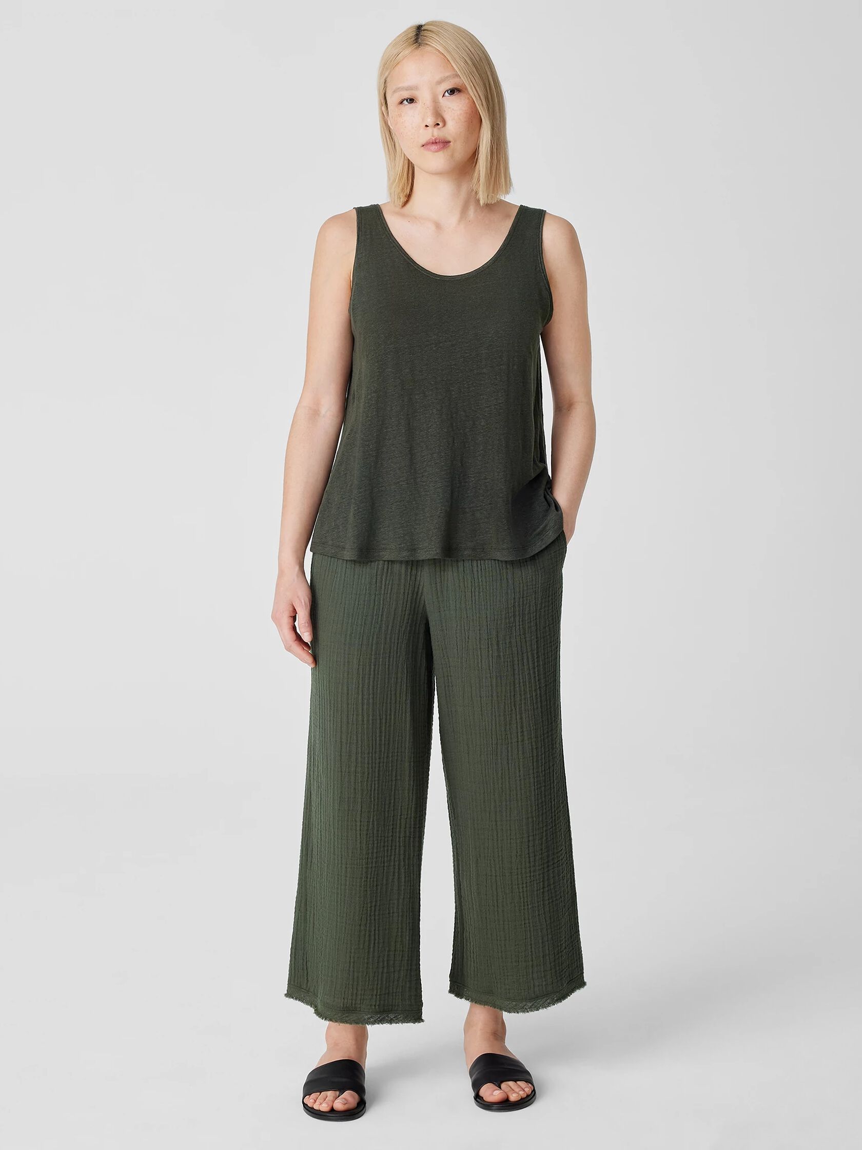 Organic Linen Jersey Tank