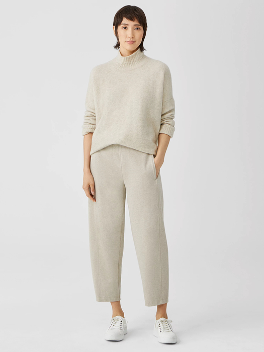 Organic Cotton Melange Crepe Lantern Pant