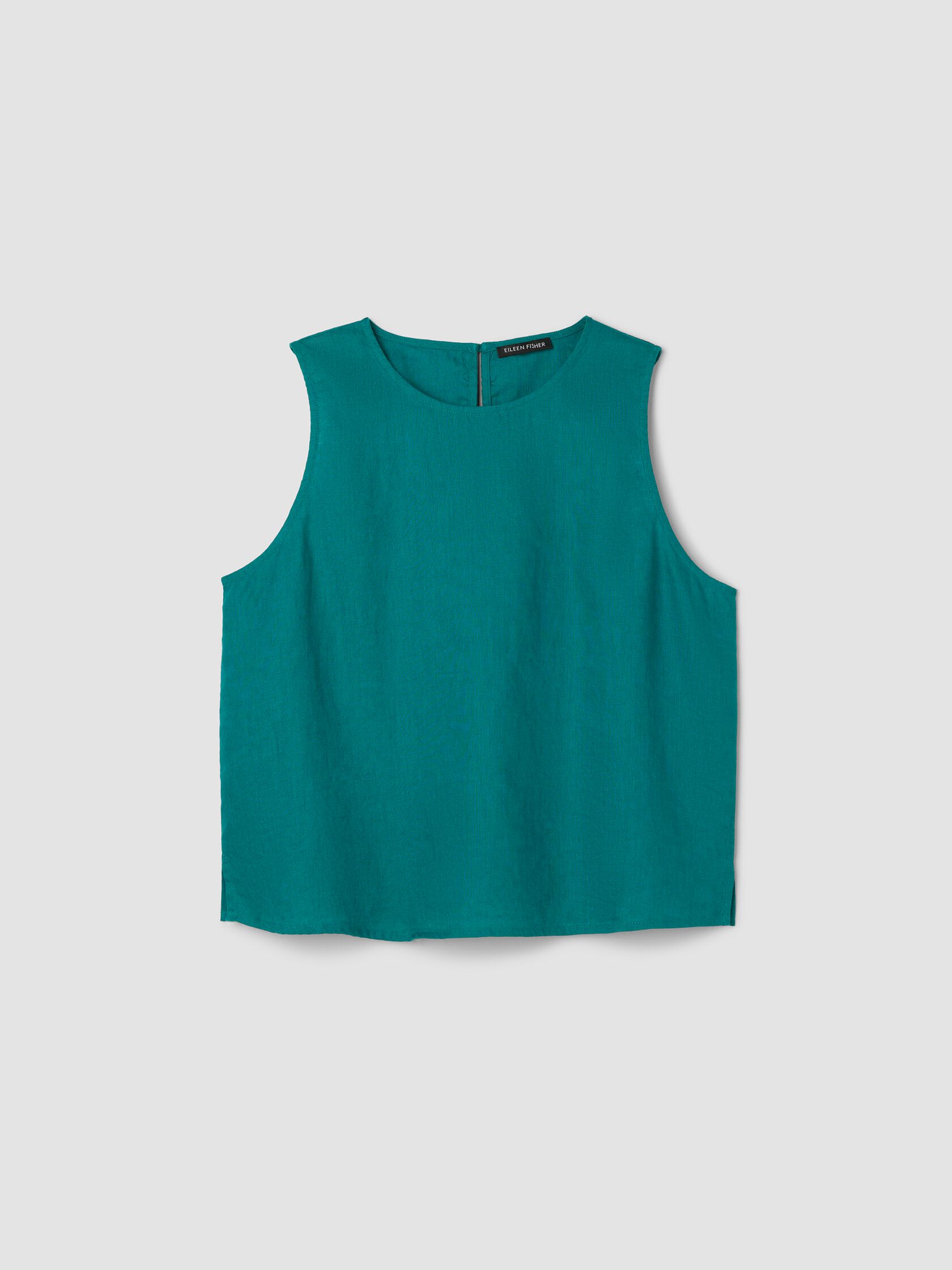 Organic Linen Round Neck Tank
