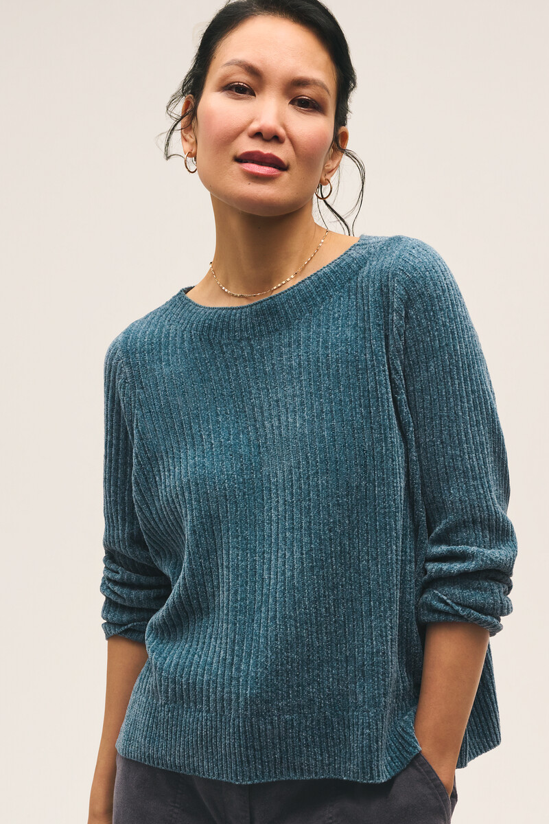 Chenille Blend Crew Neck Top Chenille Blend Crew Neck Top