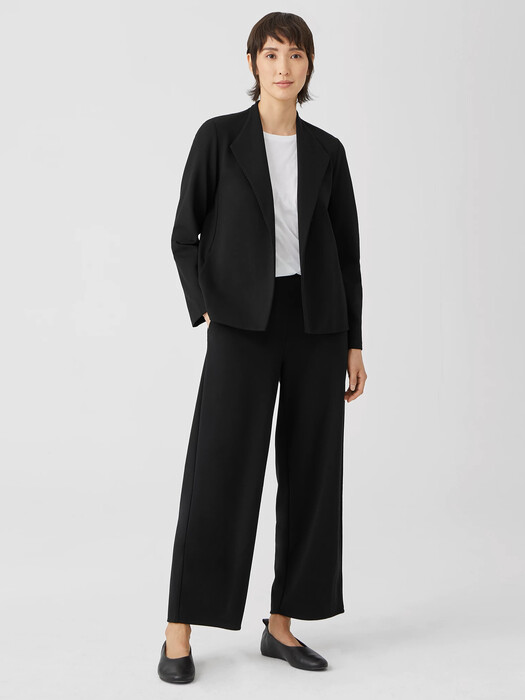 Washable Flex Ponte High Collar Jacket