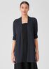 Organic Linen Délavé Rib Long Cardigan