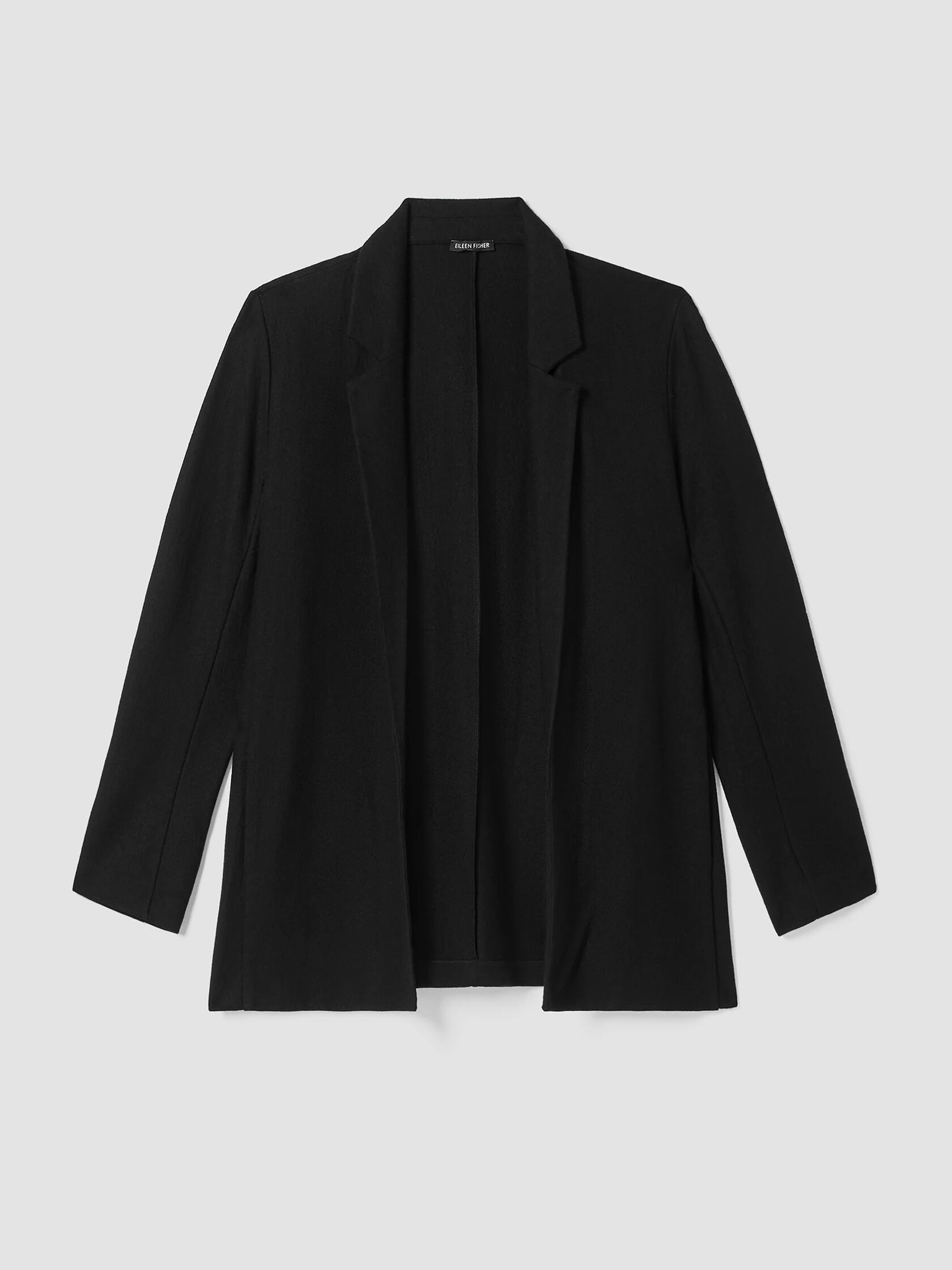Boiled Wool Jersey Long Blazer