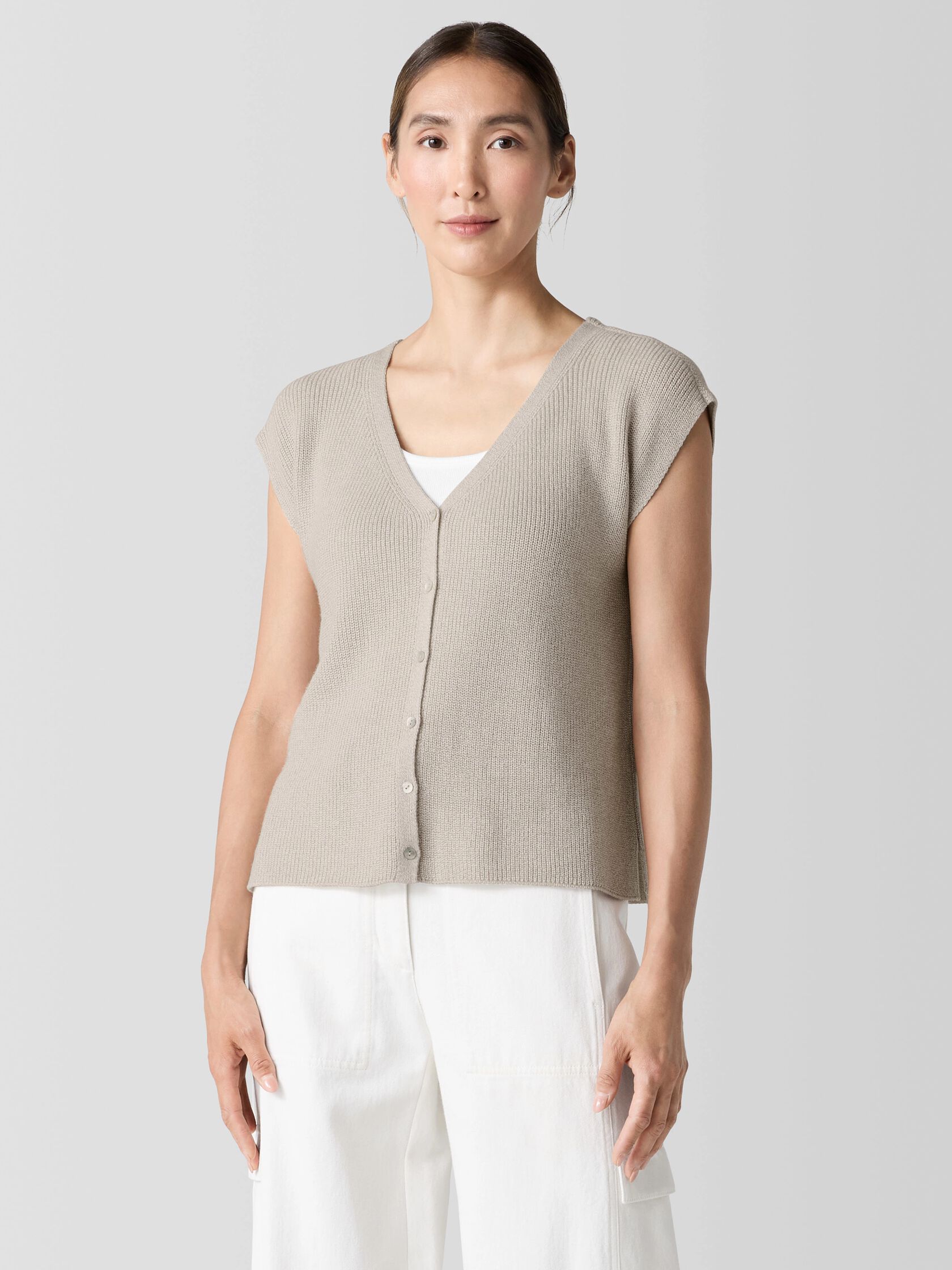 Peruvian Organic Cotton Crepe Vest