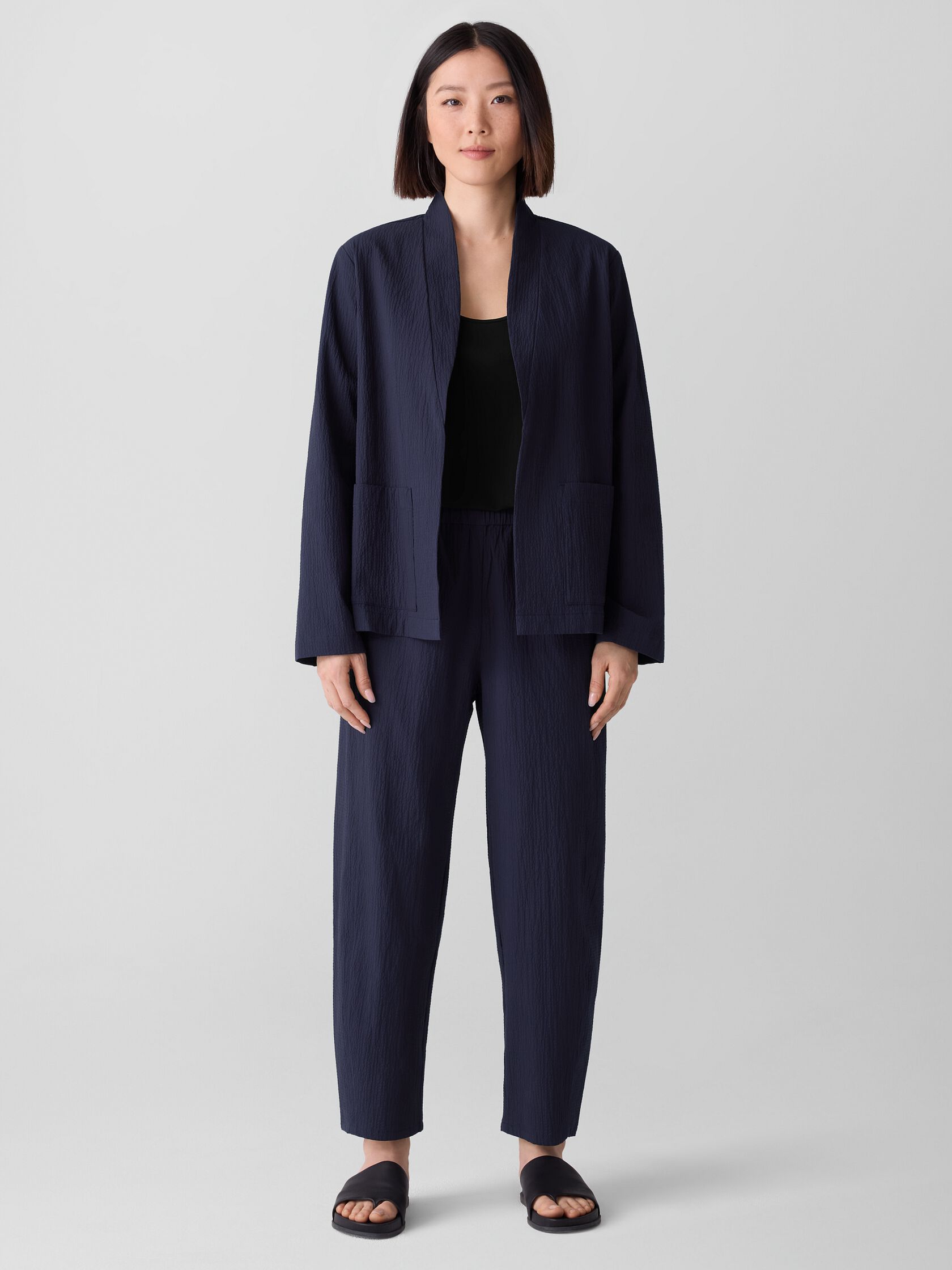 Organic Cotton Pucker Lantern Pant