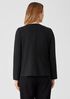 Organic Cotton Ponte Zip-Front Jacket