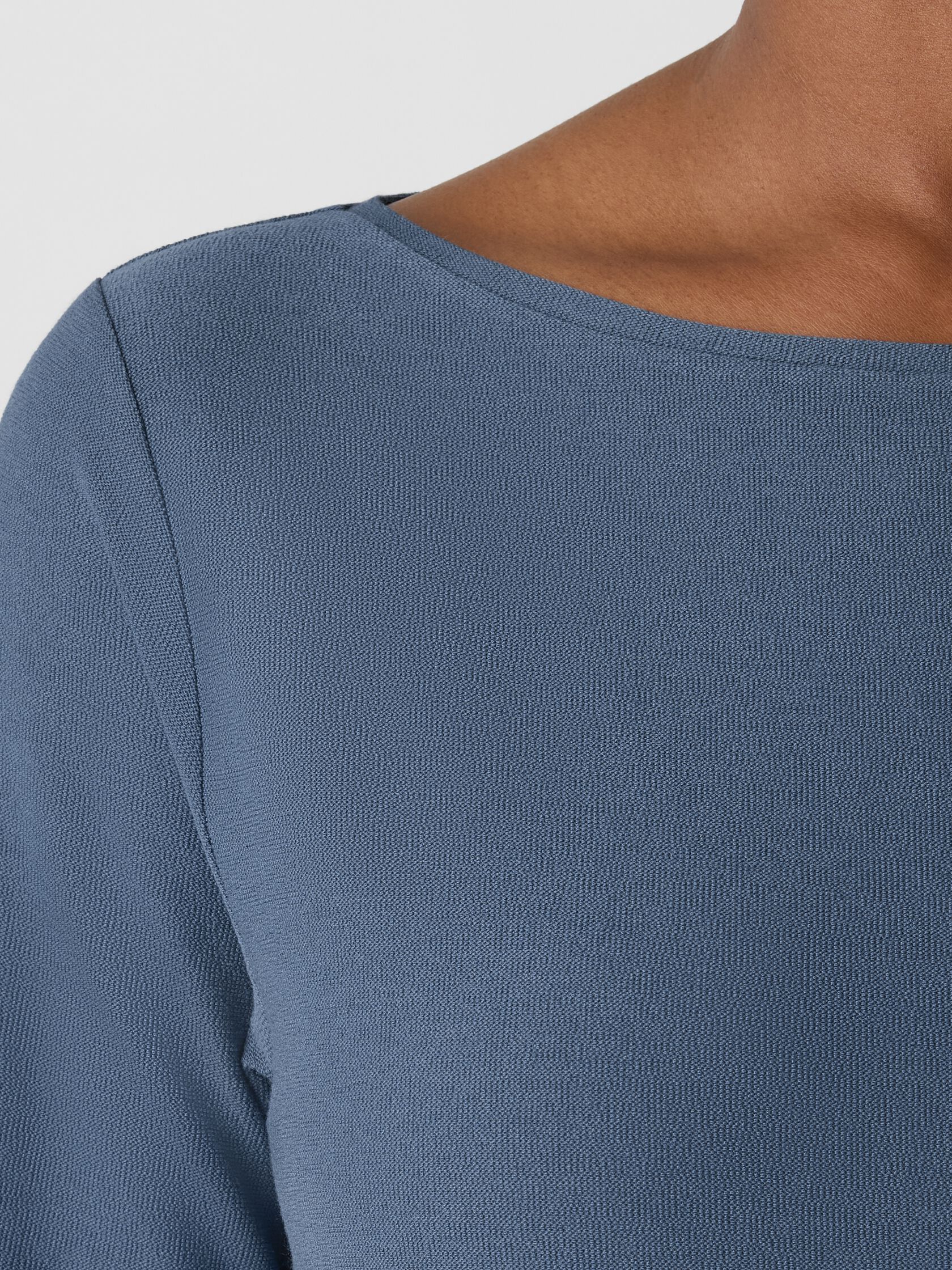 Washable Stretch Crepe Oval Dress