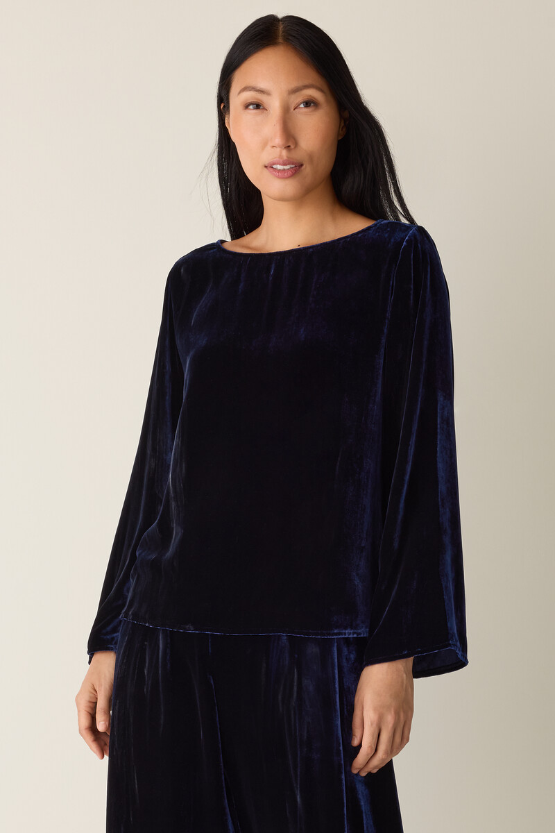Velvet Bateau Neck Top Velvet Bateau Neck Top