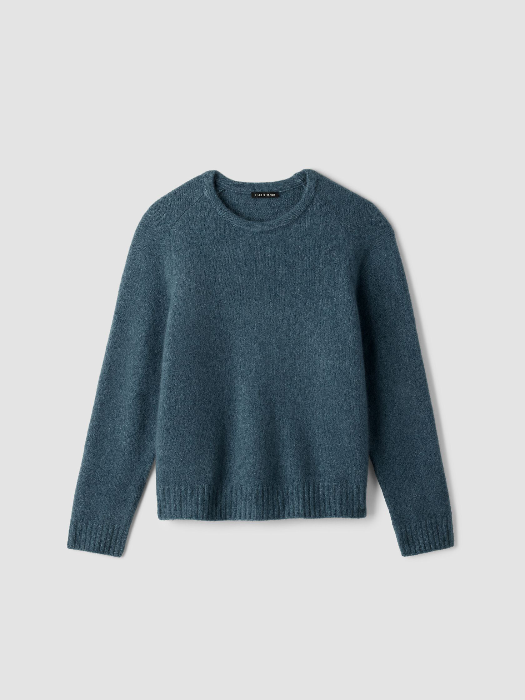 Cashmere Silk Boucle Bliss Crew Neck Top