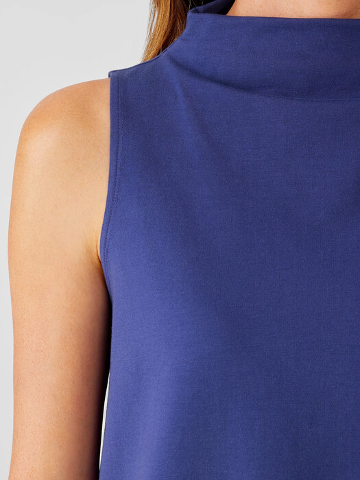 Traceable Cotton Jersey Funnel Neck Tank