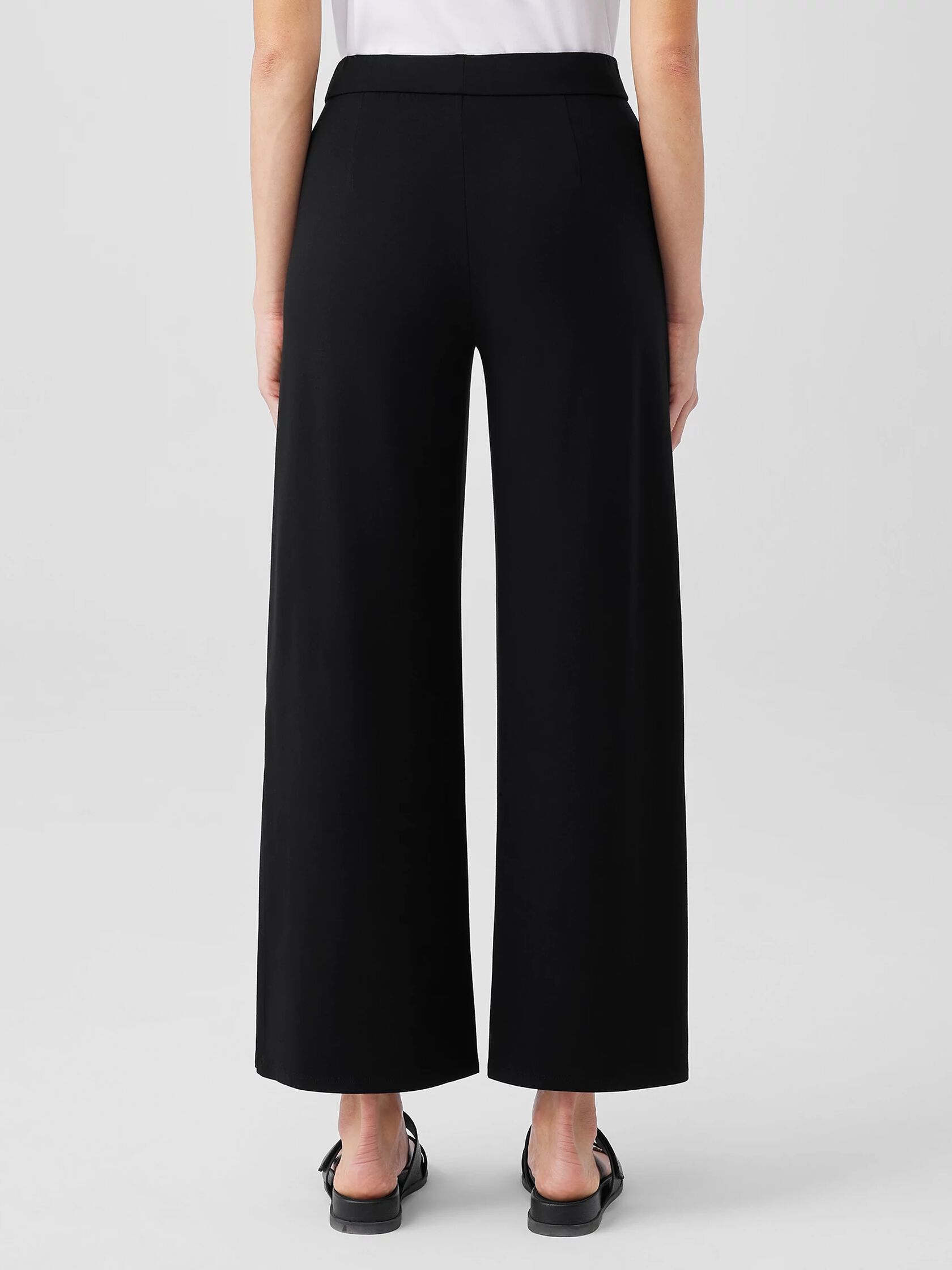 Stretch Jersey Knit Pant with Slits