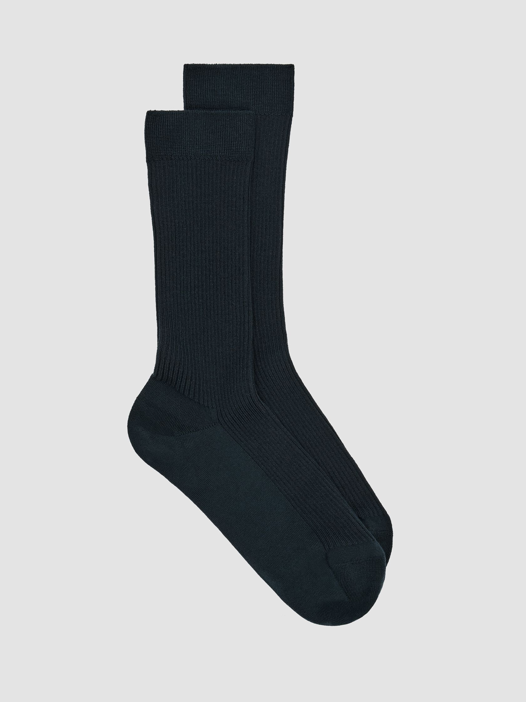 Ribbed Knit Trouser Sock