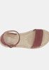 Mike Tumbled Leather Espadrille Sandal