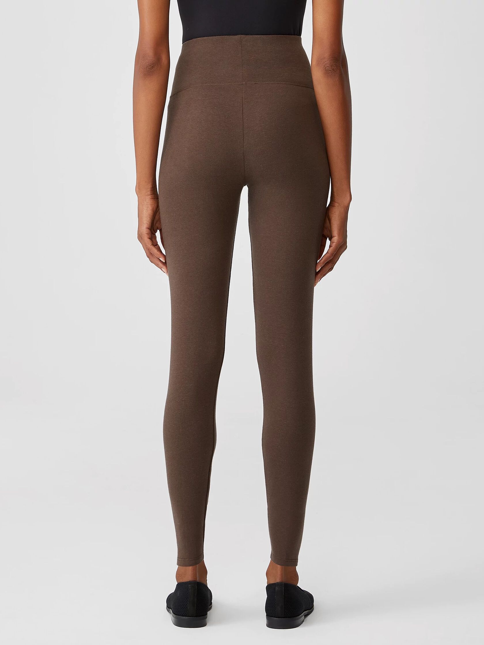 Cozy Brushed Terry High-Waisted Leggings