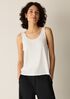 Stretch Silk Jersey Scoop Neck Tank