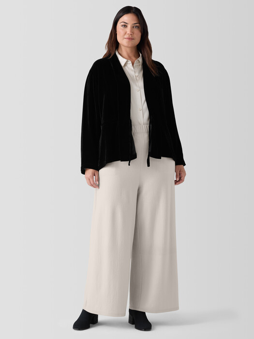 Velvet High Collar Jacket