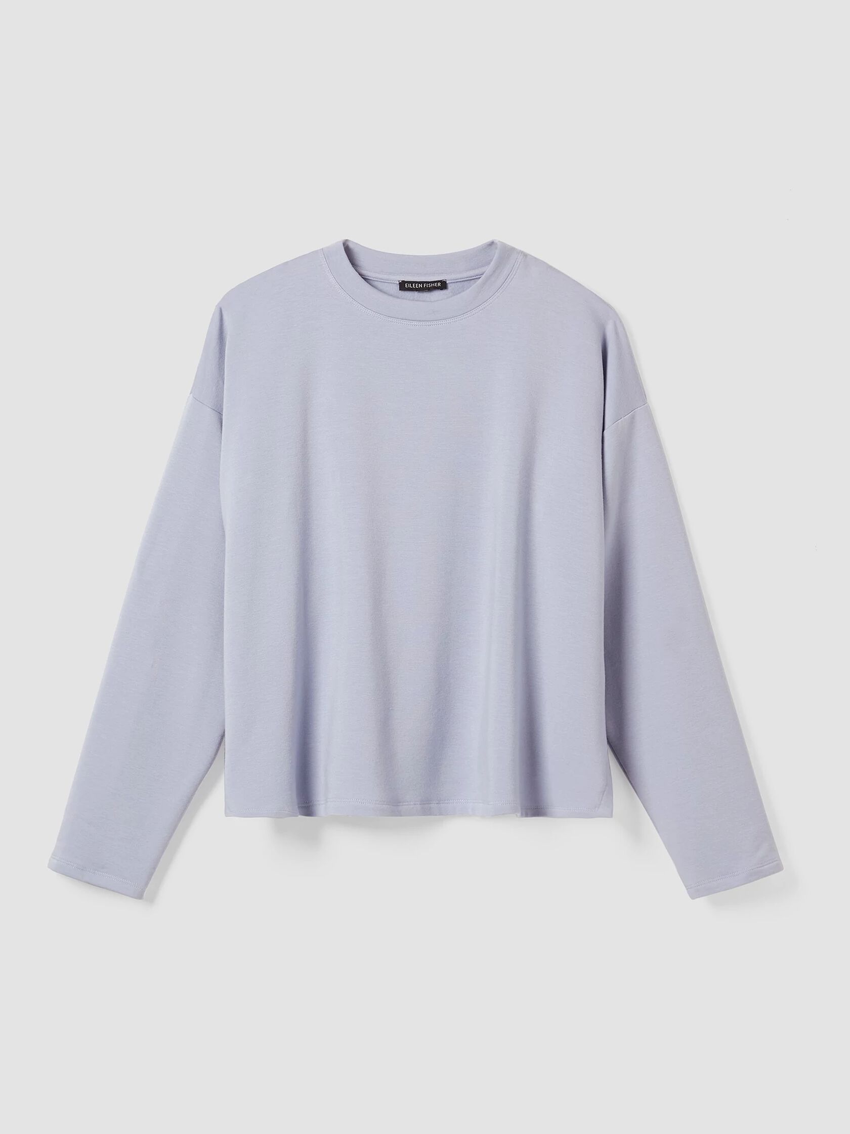 Cozy Brushed Terry Hug Crew Neck Top