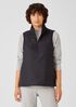 Eggshell Recycled Nylon Stand Collar Vest