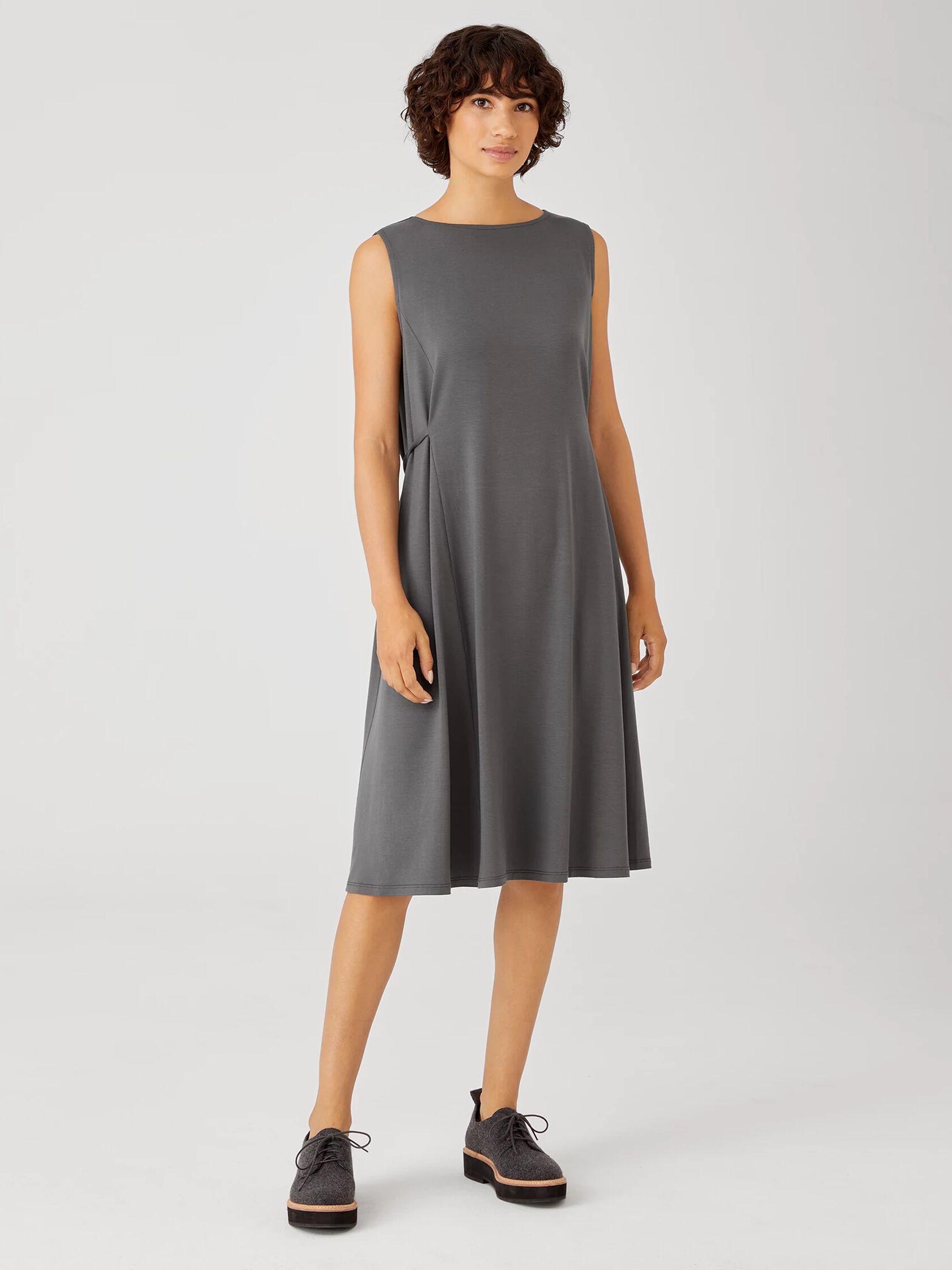 Fine Jersey Sleeveless Tie Dress