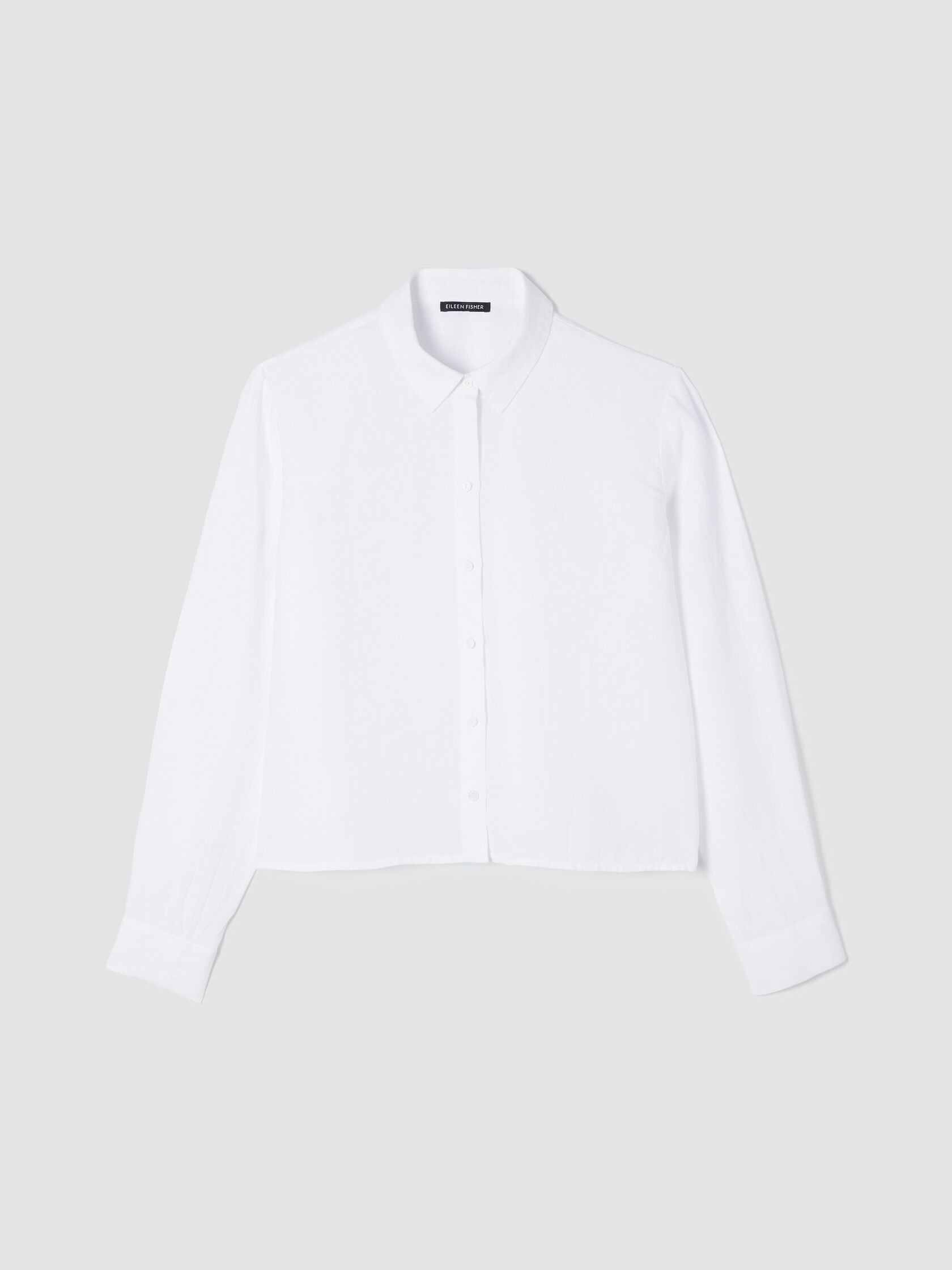 Organic Handkerchief Linen Classic Collar Short Shirt