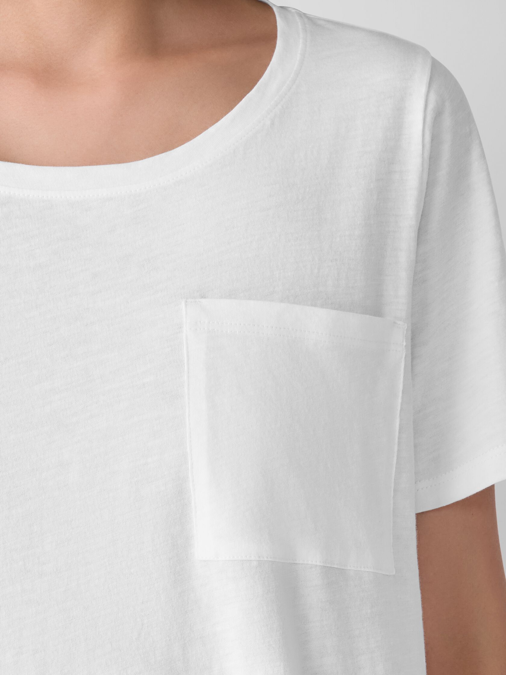 Organic Cotton Slubby Jersey Pocket Tee