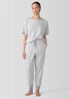 Striped Organic Cotton Interlock Sleep Tee