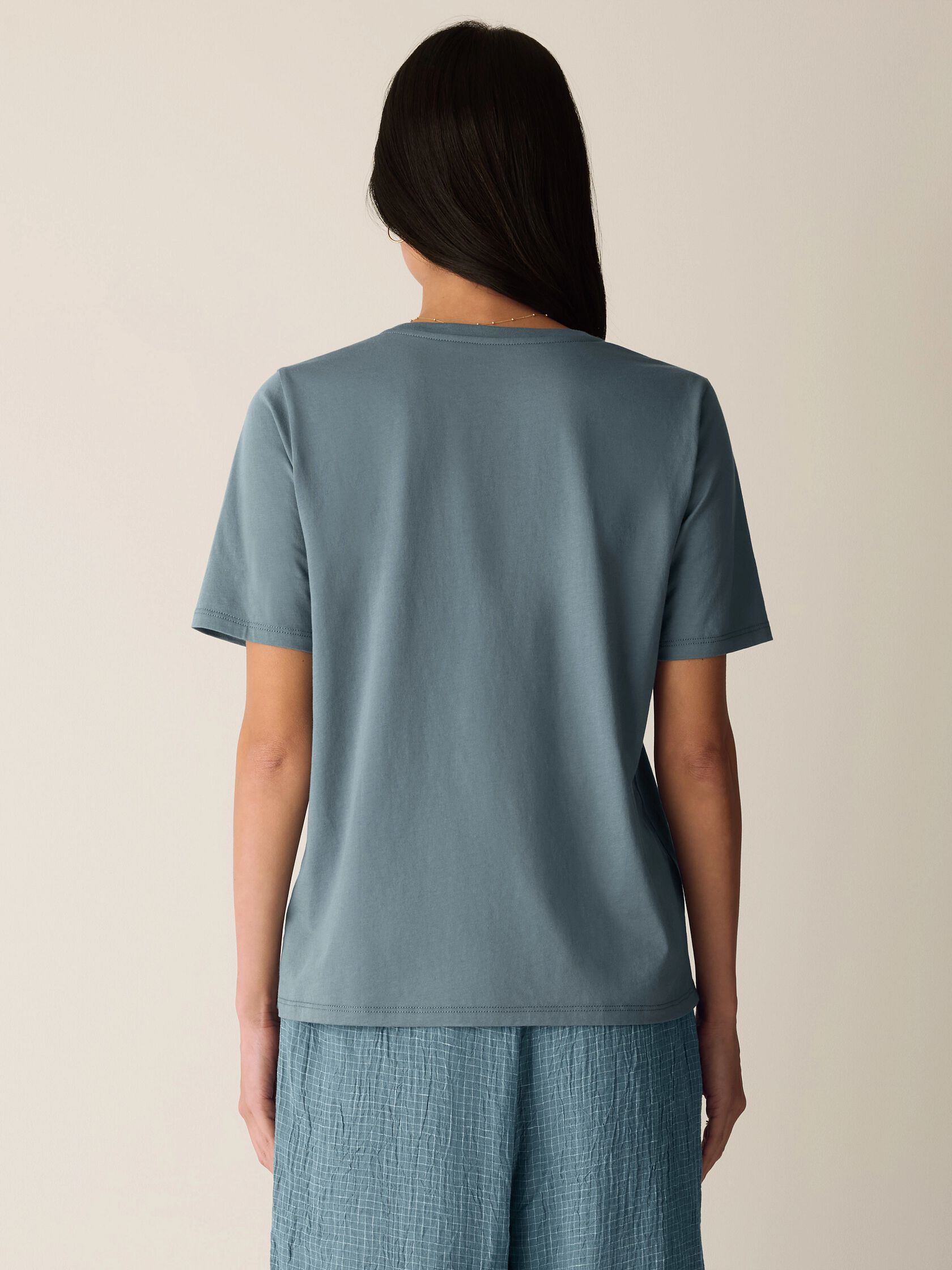 Organic Pima Cotton Jersey Round Neck Tee