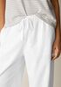 Slubby Organic Cotton Linen Full-Length Straight Pant