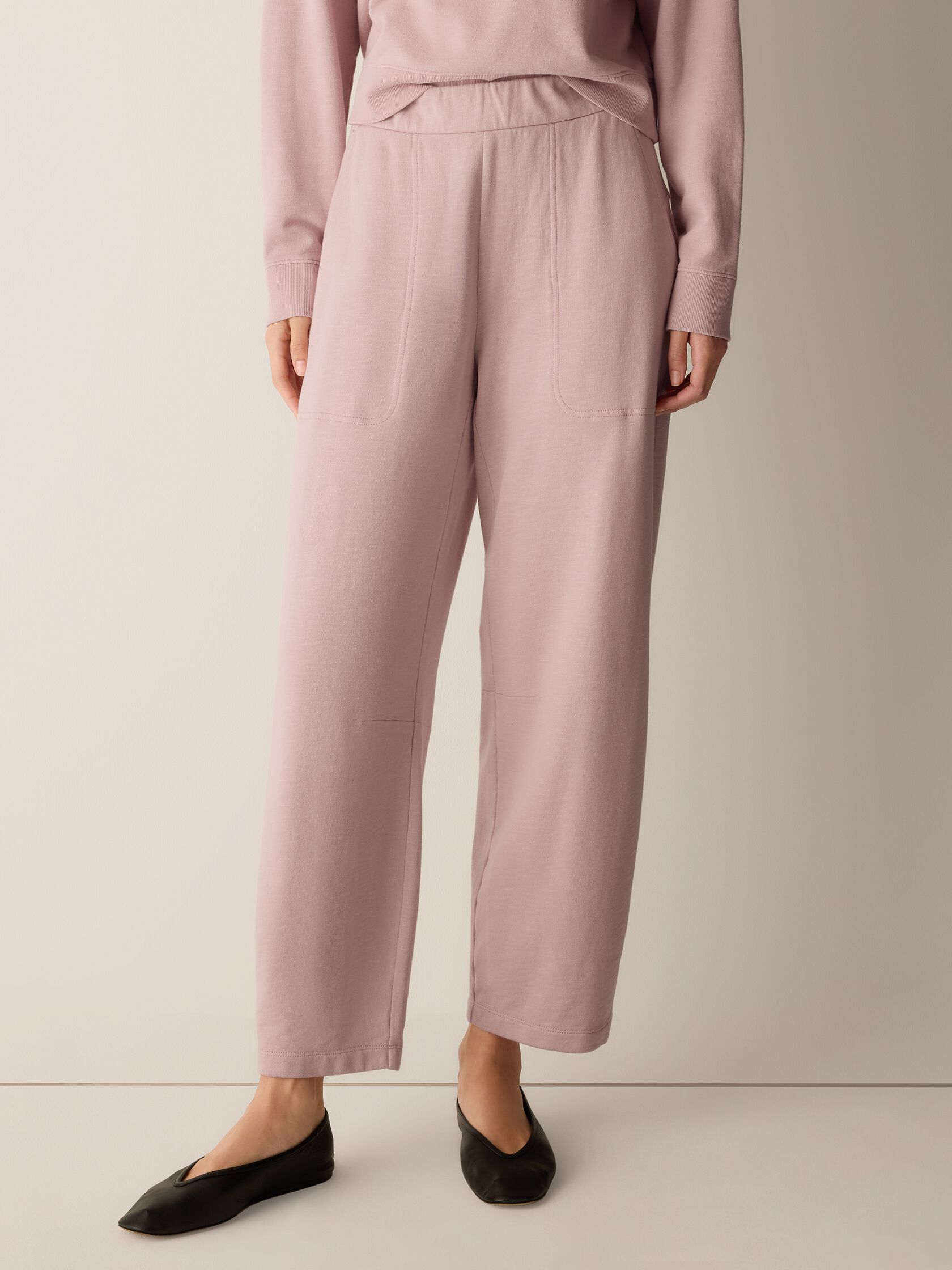 Garment-Dyed Organic Cotton Terry Arch Pant