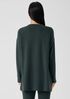 Cozy Brushed Terry Hug Crew Neck Long Top