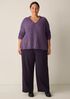 Chenille Blend V-Neck Top