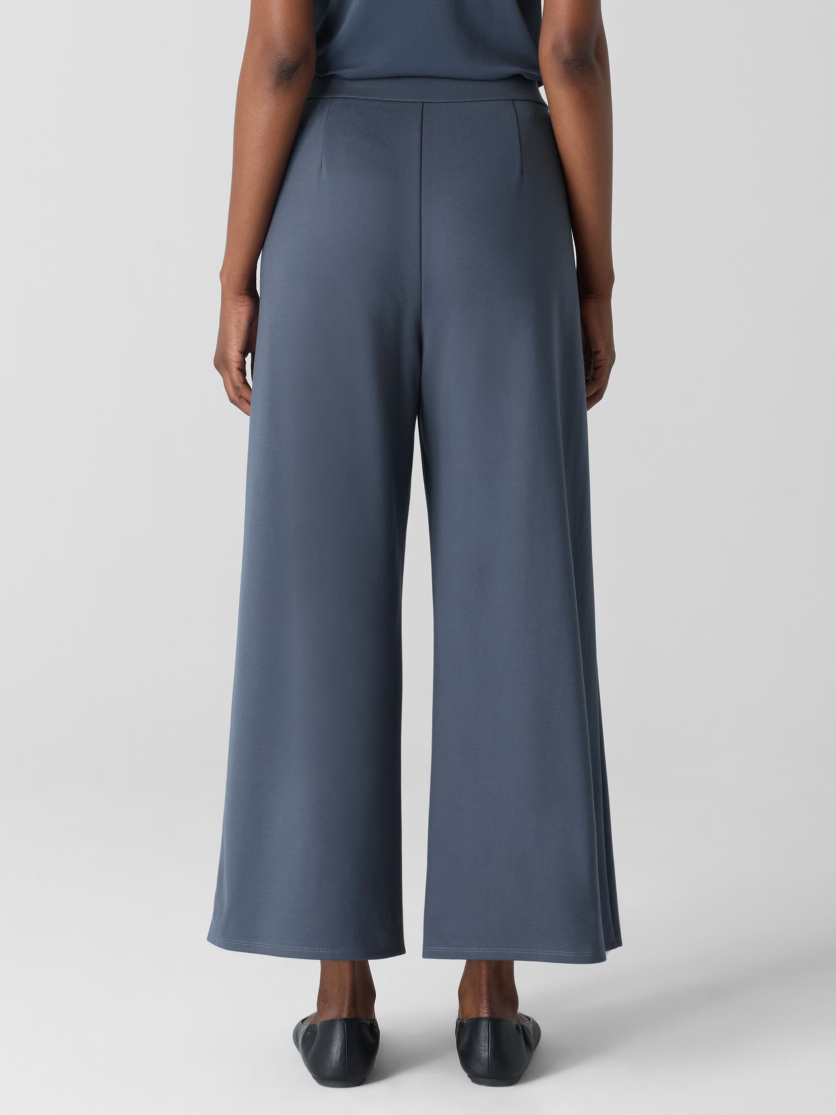 Lightweight Ponte Wide-Leg Pant