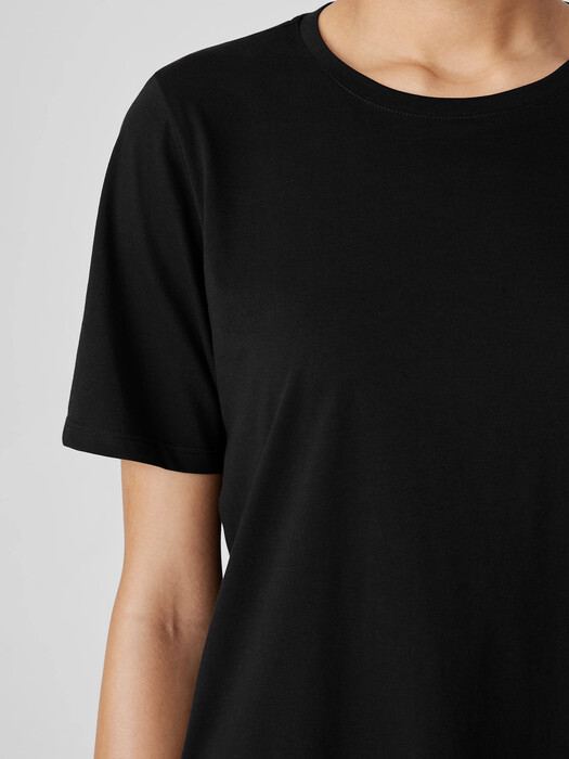 Organic Pima Cotton Jersey Round Neck Tee