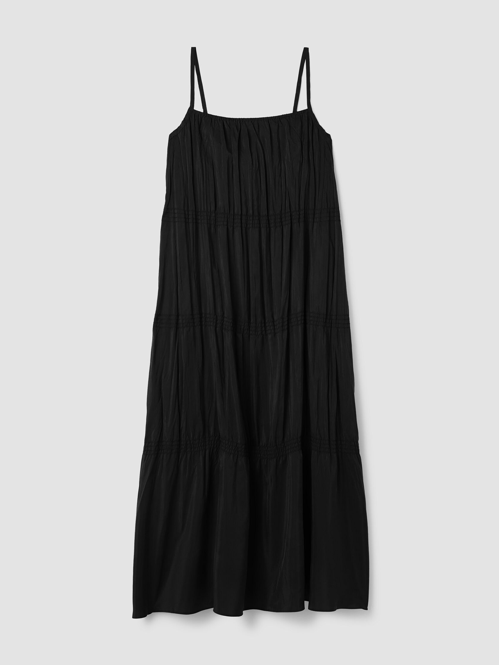Washed Silk Smocked Cami Dress