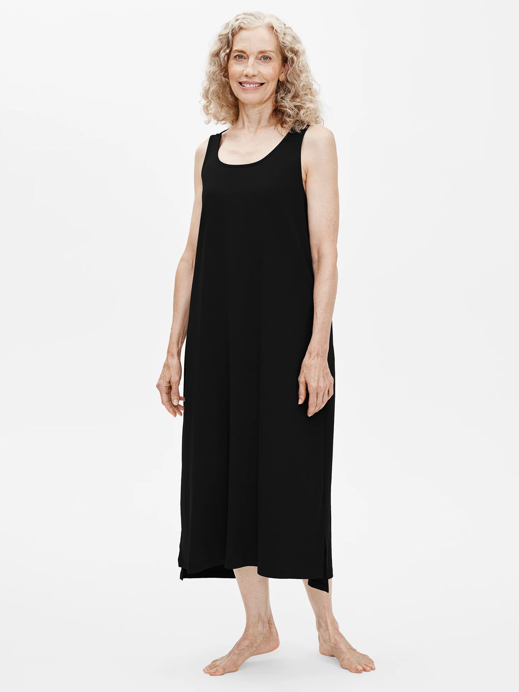 Organic Cotton Interlock Tank Sleep Dress