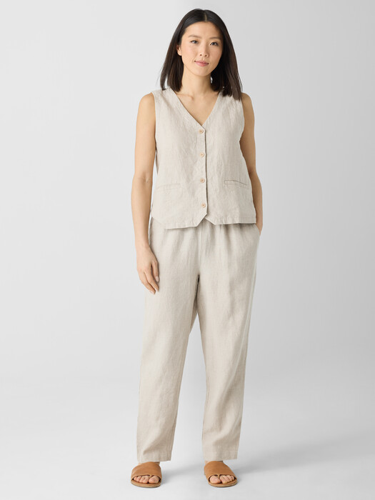 Organic Linen Tapered Pant