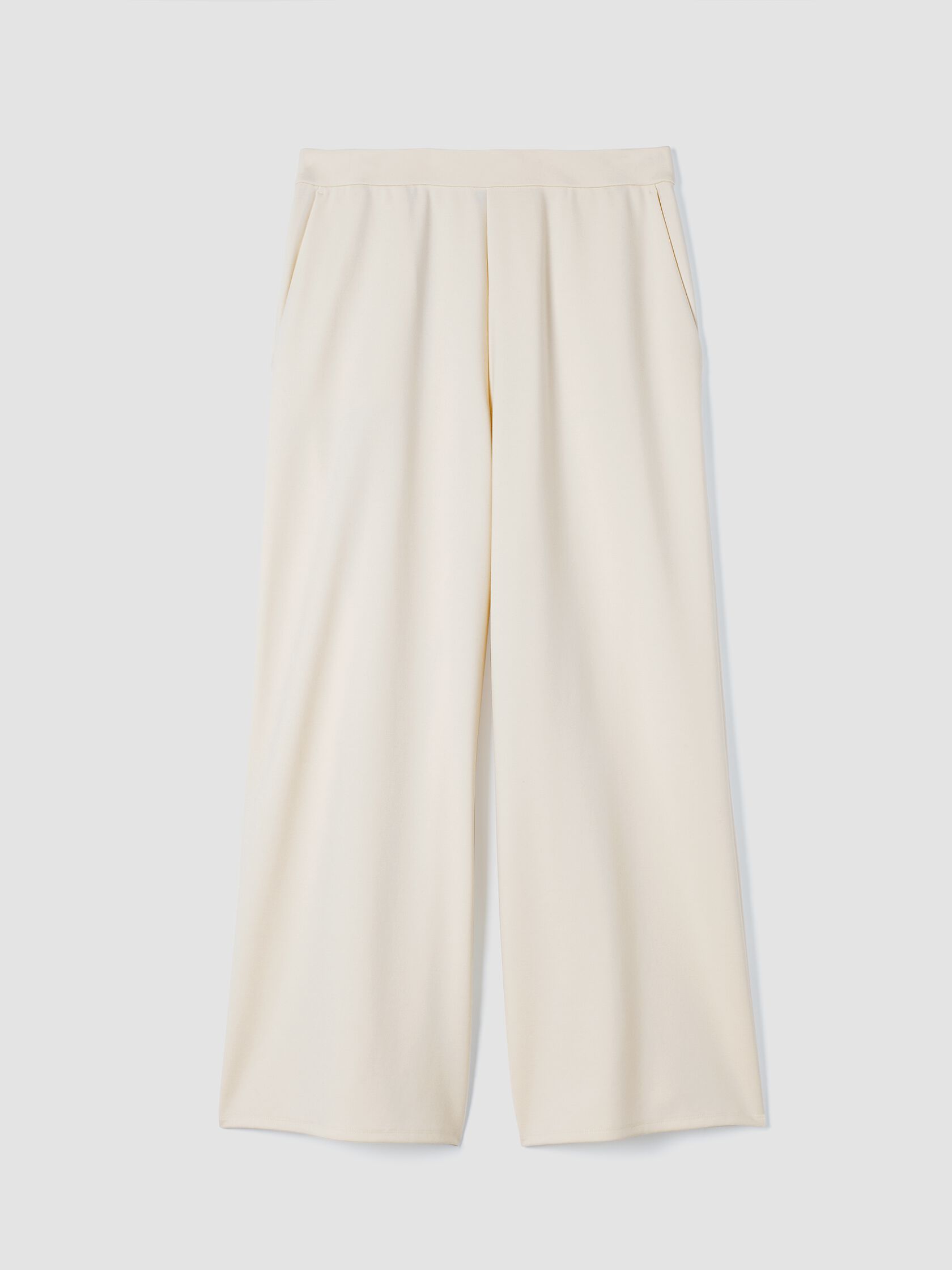 Lightweight Ponte Wide-Leg Pant