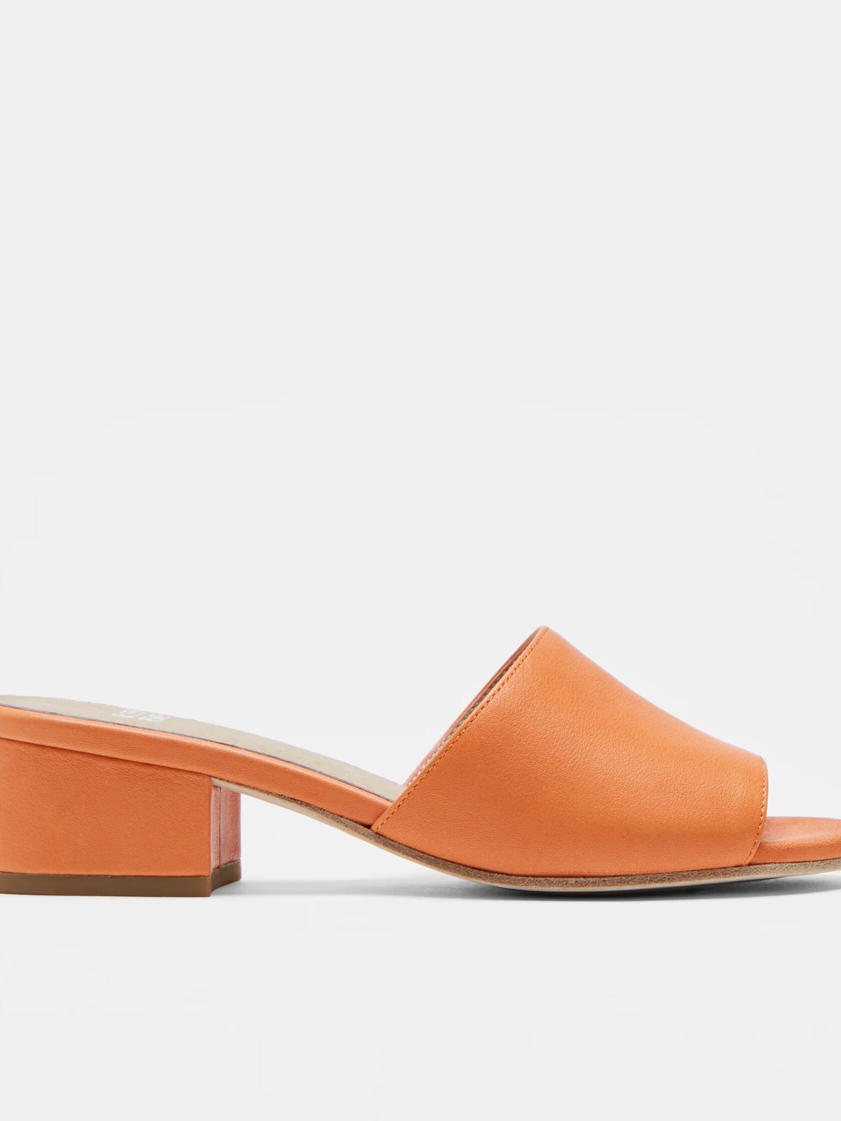 Tea Leather Slide Sandal