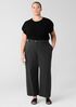Garment-Dyed Utility Cotton Wide-Leg Pant