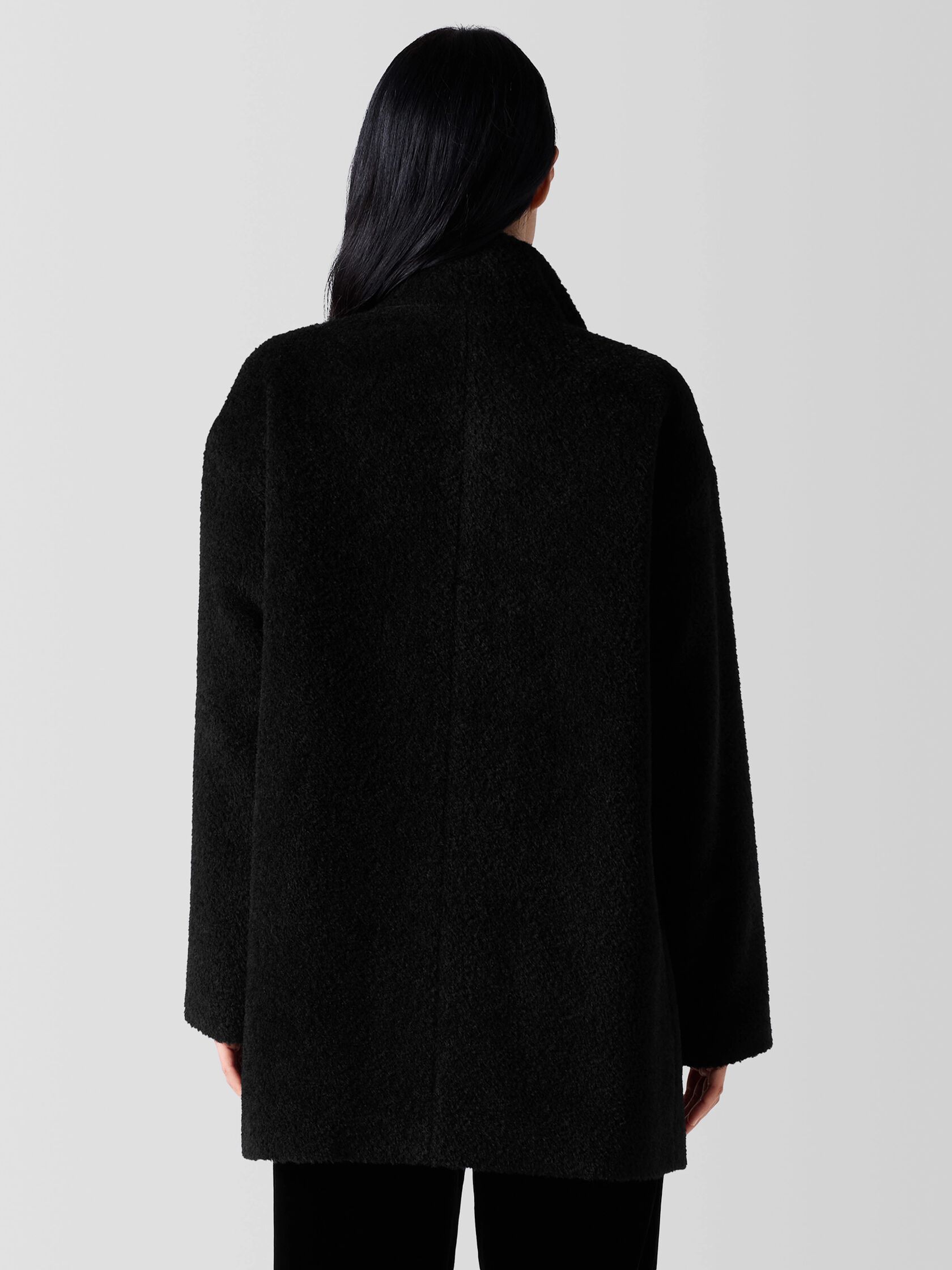 Fine Wool Alpaca Stand Collar Coat