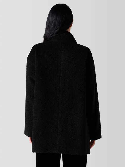 Fine Wool Alpaca Stand Collar Coat